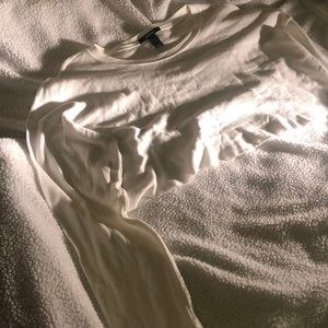 2 long sleeve crop tops